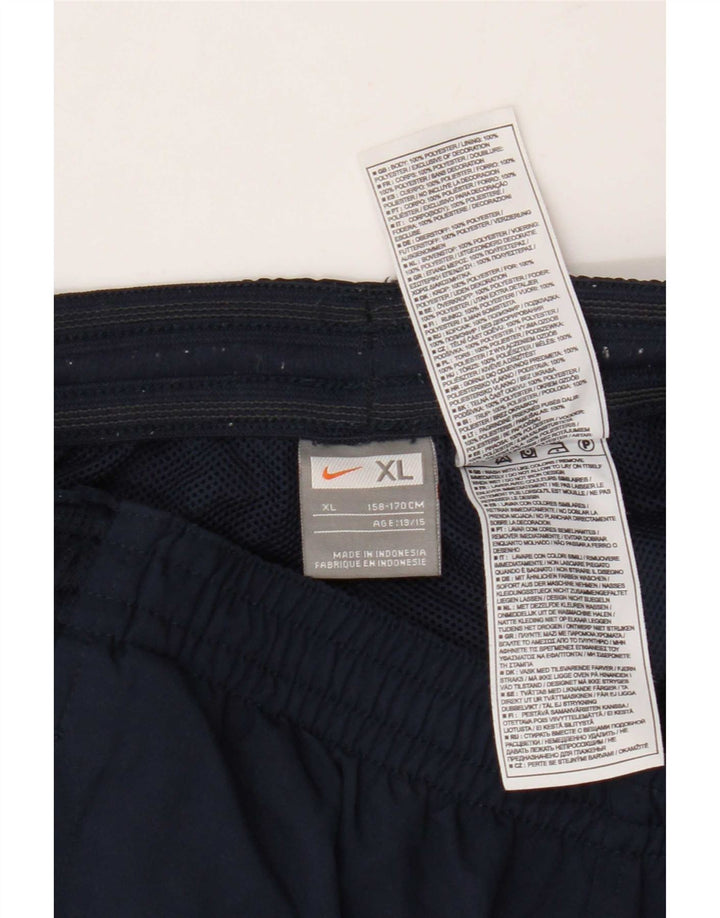 Nike Boys Tracksuit Trousers 13-14 Years XL Navy Blue Polyester