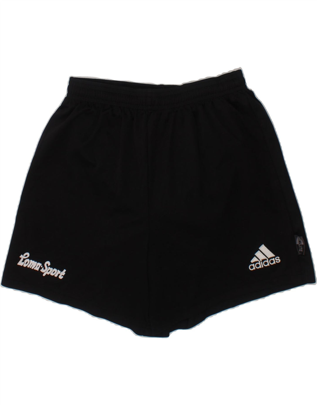 ADIDAS Boys Graphic Sport Shorts 13-14 Years  Black Polyester Vintage Adidas and Second-Hand Adidas from Messina Hembry 