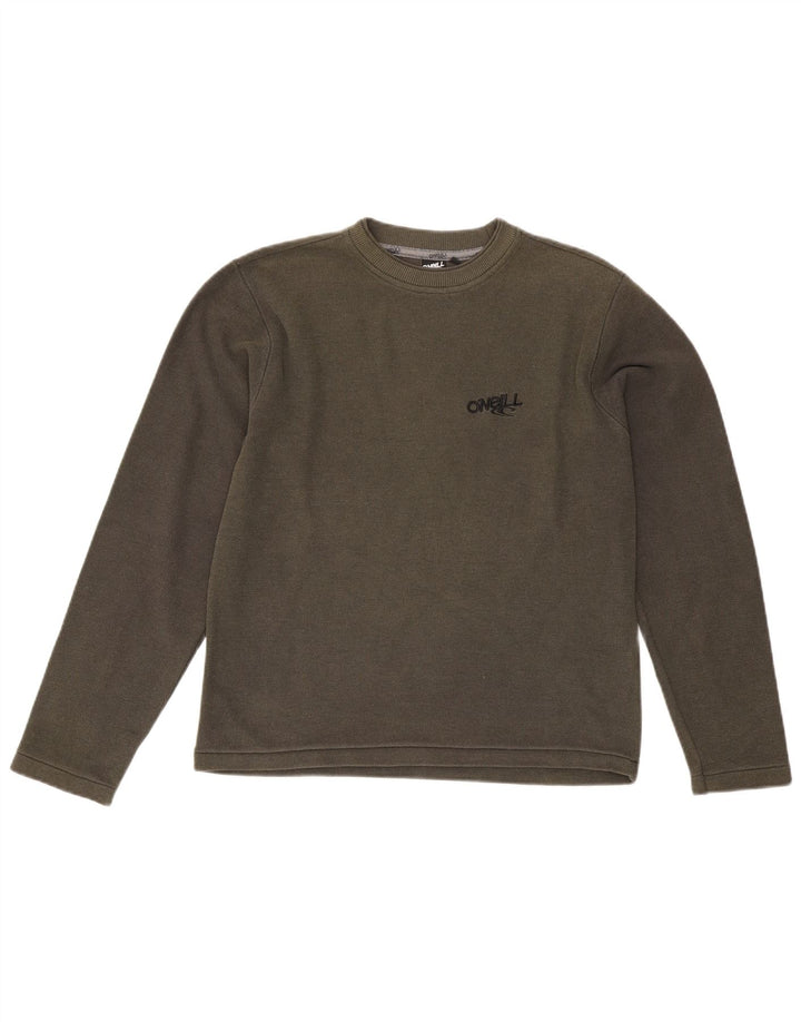 O'Neill Mens Sweatshirt Jumper Medium Green Cotton