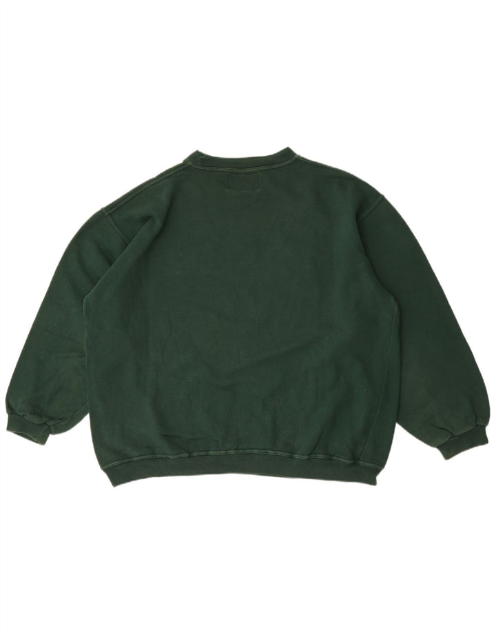Chambers Mens Graphic Sweatshirt Jumper Large Green Cotton