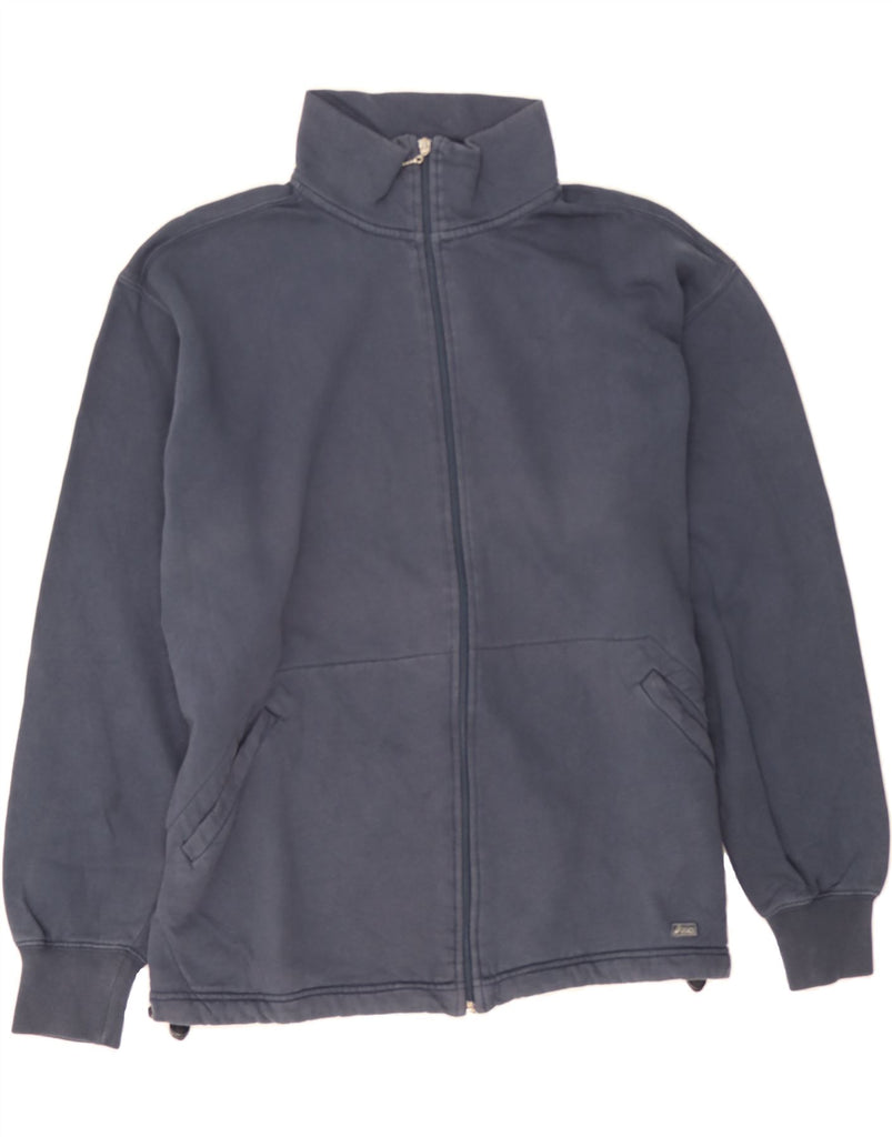 ASICS Mens Tracksuit Top Jacket Large Navy Blue Cotton Vintage Asics and Second-Hand Asics from Messina Hembry 