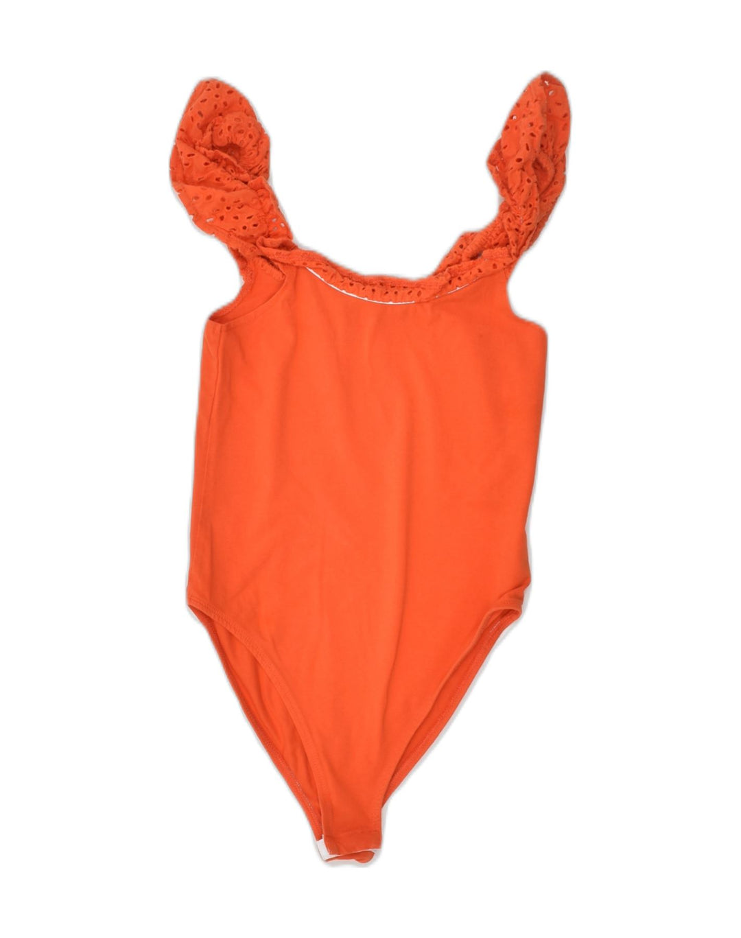 MISS SELFRIDGE Womens Bodysuit UK 8 Small  Red Cotton | Vintage Miss Selfridge | Thrift | Second-Hand Miss Selfridge | Used Clothing | Messina Hembry 