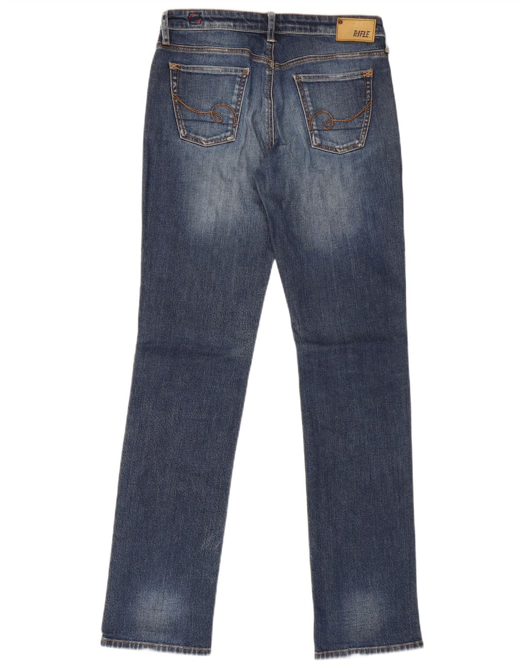 Rifle Womens Slim Jeans W30 L34 Blue Cotton