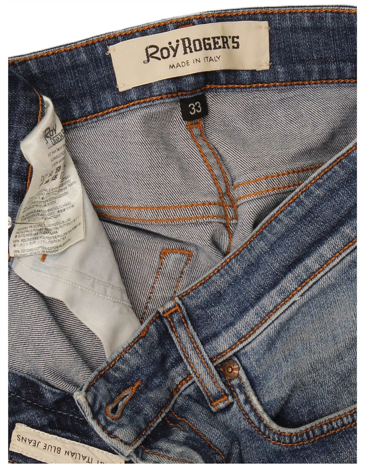 Roy Rogers Womens Slim Jeans W33 L33 Blue Cotton