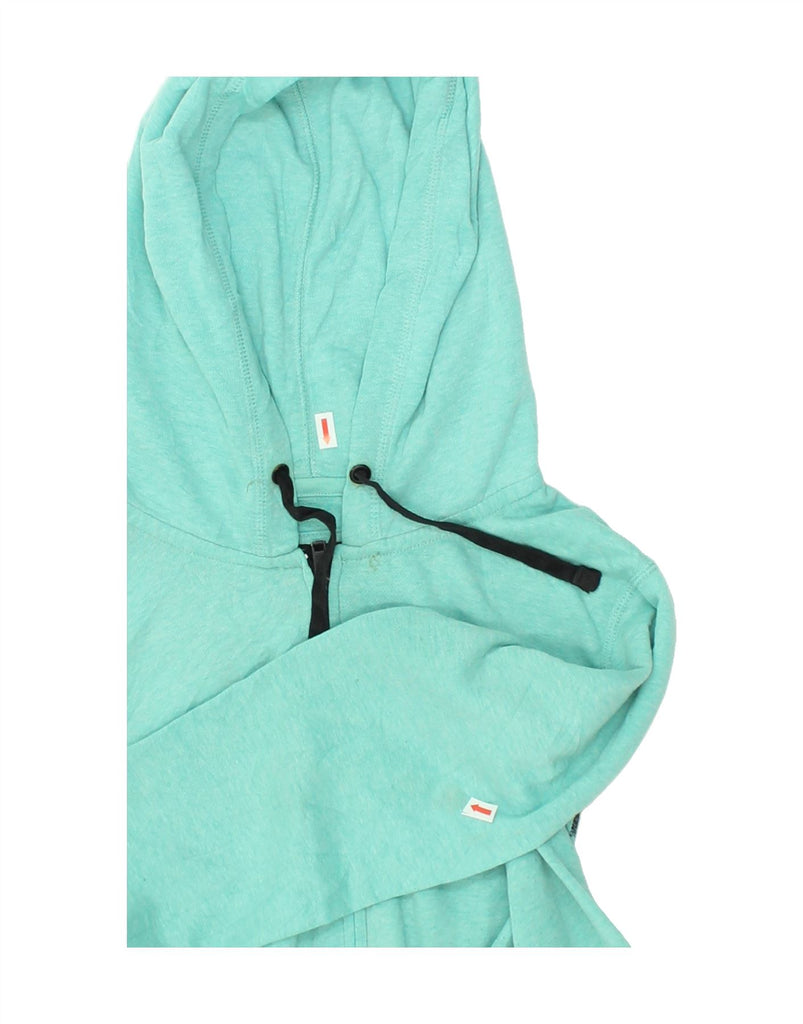 HURLEY Womens Zip Hoodie Sweater UK 14 Medium Turquoise | Vintage Hurley | Thrift | Second-Hand Hurley | Used Clothing | Messina Hembry 