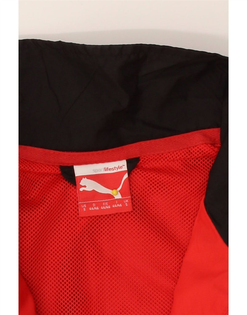 PUMA Mens Graphic Tracksuit Top Jacket Small Red Colourblock Polyester Vintage Puma and Second-Hand Puma from Messina Hembry 