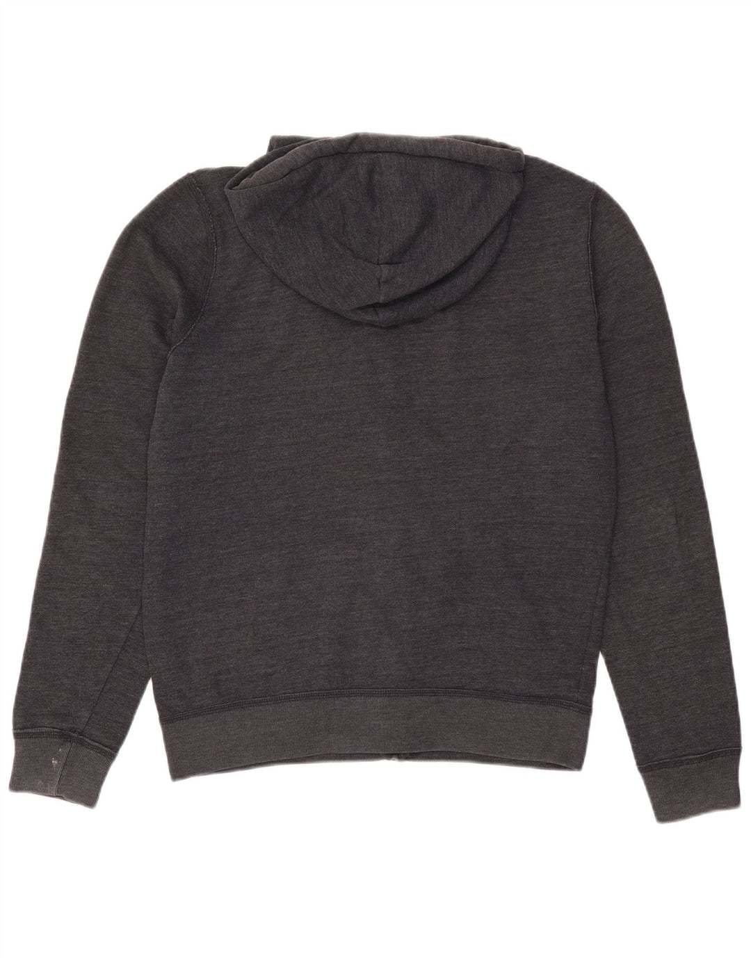 HOLLISTER Mens Graphic Zip Hoodie Sweater Medium Grey Cotton