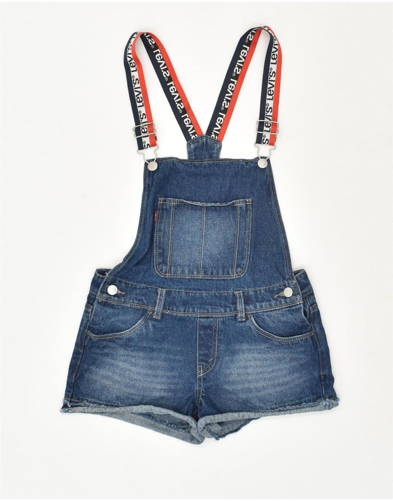 LEVI'S Girls Dungarees Denim Shorts 13-14 Years W28 Blue Cotton | Vintage Levi's | Thrift | Second-Hand Levi's | Used Clothing | Messina Hembry 