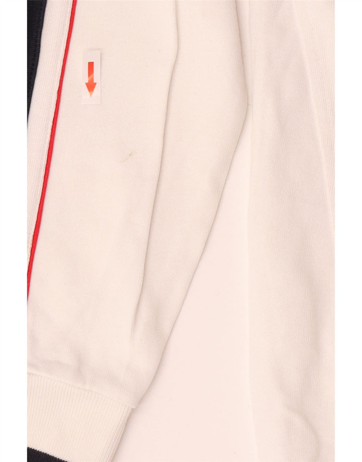 Champion Mens Graphic Sweatshirt Jumper Medium White Colourblock