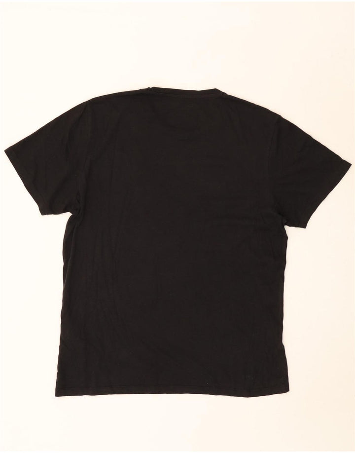 Jack & Jones Mens Regular Fit T-Shirt Top Large Black Cotton
