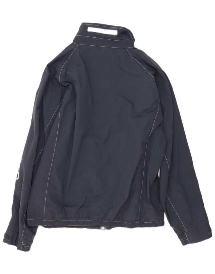 Slam Mens Graphic Rain Jacket UK 44 2XL Navy Blue Nylon