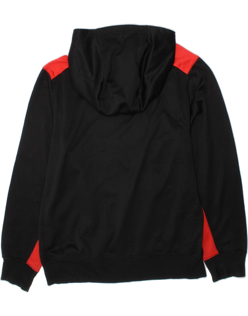 NIKE Boys Dri Fit Graphic Hoodie Jumper 13-14 Years XL Black Colourblock Vintage Nike and Second-Hand Nike from Messina Hembry 