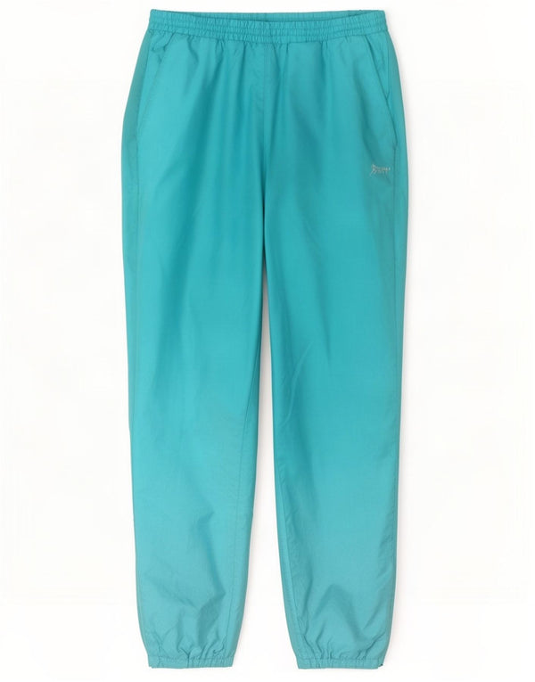 Vintage Mens Tracksuit Trousers Joggers Large Blue Polyamide