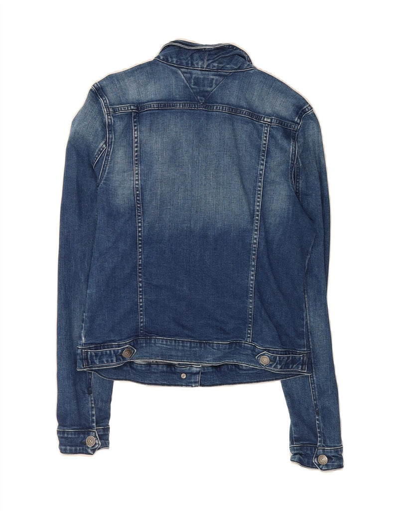 TOMMY HILFIGER Womens Denim Jacket UK 14 Large Blue Cotton Vintage Tommy Hilfiger and Second-Hand Tommy Hilfiger from Messina Hembry 