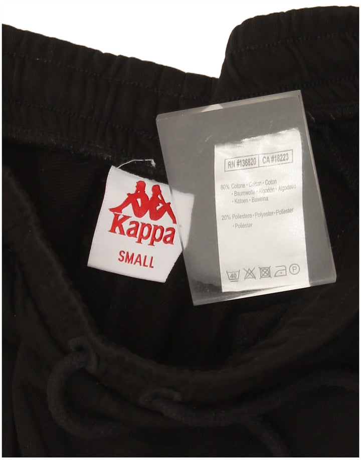 Kappa Mens Graphic Sport Shorts Small  Black Cotton