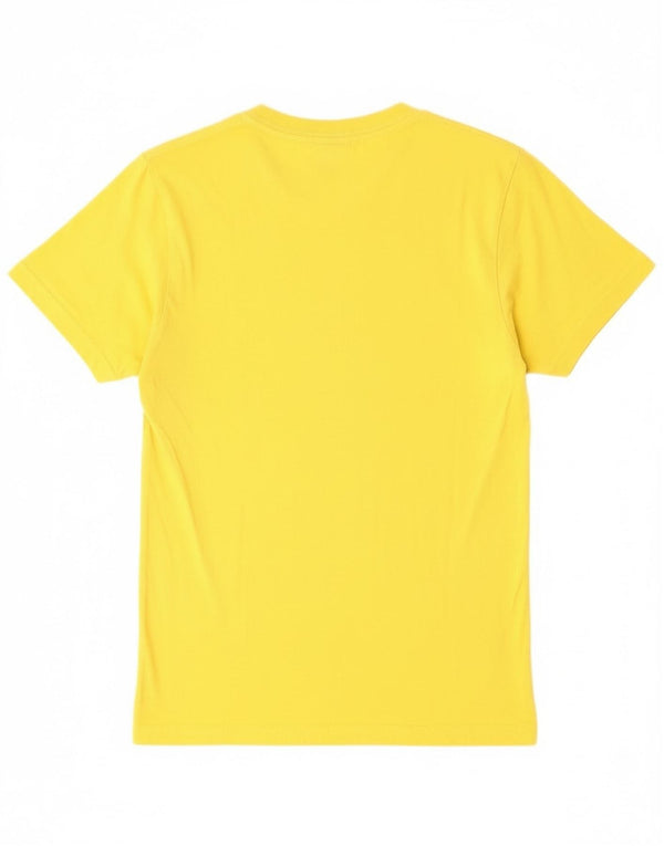 Vans Womens Graphic T-Shirt Top UK 6 XS Yellow Cotton