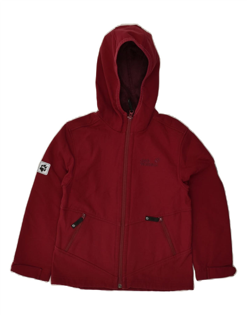 JACK WOLFSKIN Girls Hooded Windbreaker Jacket 7-8 Years Burgundy Polyester | Vintage Jack Wolfskin | Thrift | Second-Hand Jack Wolfskin | Used Clothing | Messina Hembry 