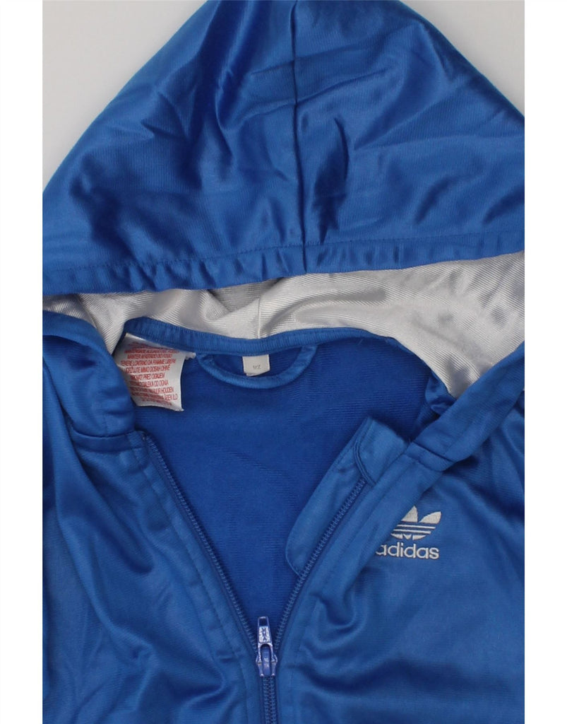 ADIDAS Baby Boys Zip Hoodie Sweater 18-24 Months Blue Polyester | Vintage Adidas | Thrift | Second-Hand Adidas | Used Clothing | Messina Hembry 