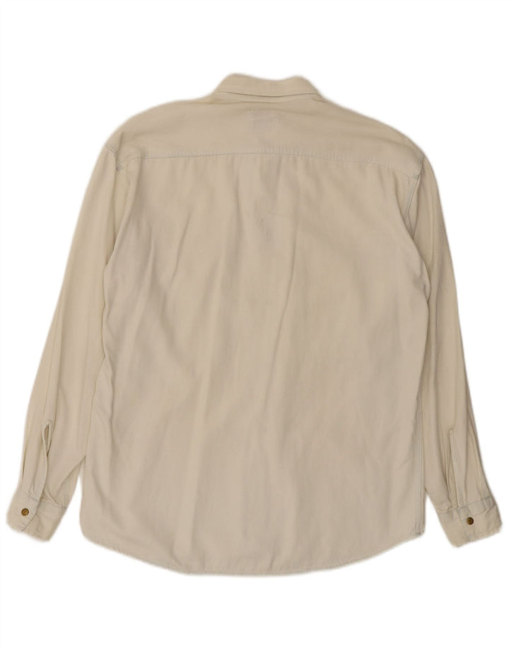 Carrera Mens Denim Shirt Small Off White