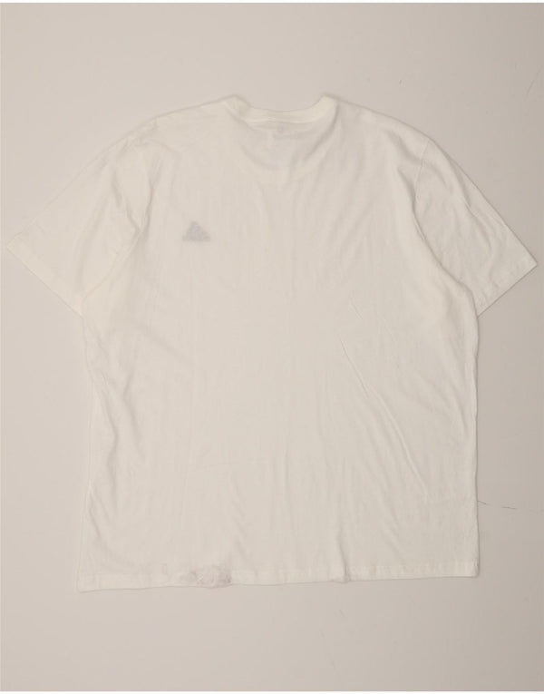 Adidas Mens T-Shirt Top 2XL White Cotton