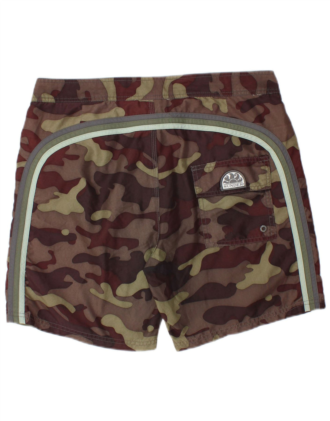 Sundek Mens Swimming Shorts Medium  Multicoloured Camouflage