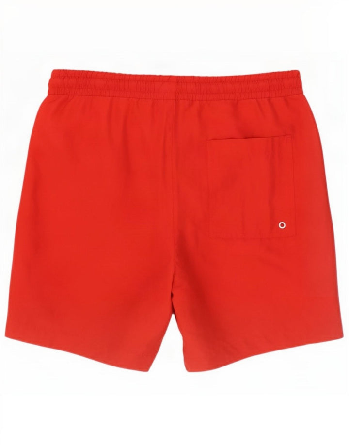 M&Co Mens Swimming Shorts Medium Red Polyester