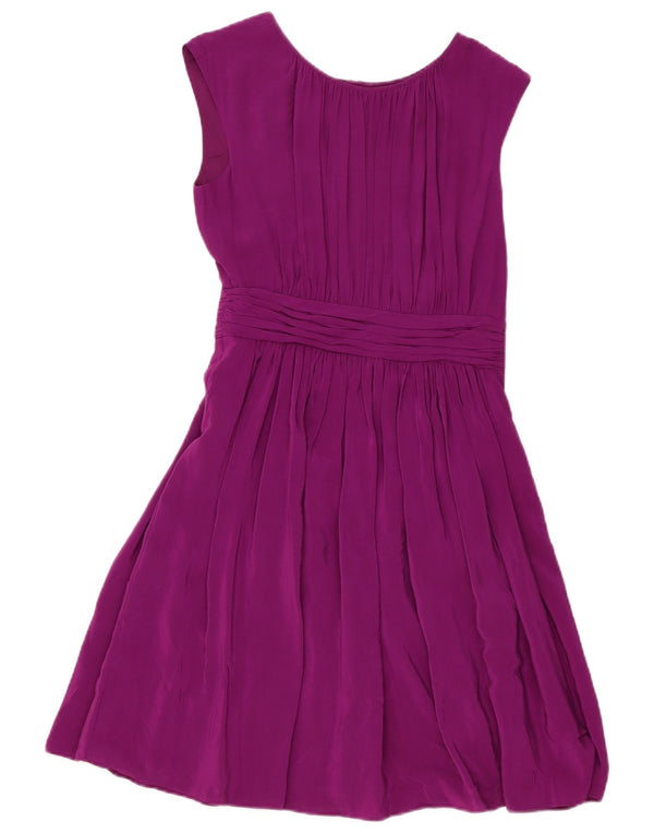Boden Womens Sleeveless A-Line Dress UK 8 Small Purple Viscose