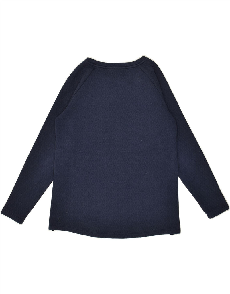 JOULES Womens Top Long Sleeve UK 6 XS Navy Blue Polyester | Vintage Joules | Thrift | Second-Hand Joules | Used Clothing | Messina Hembry 