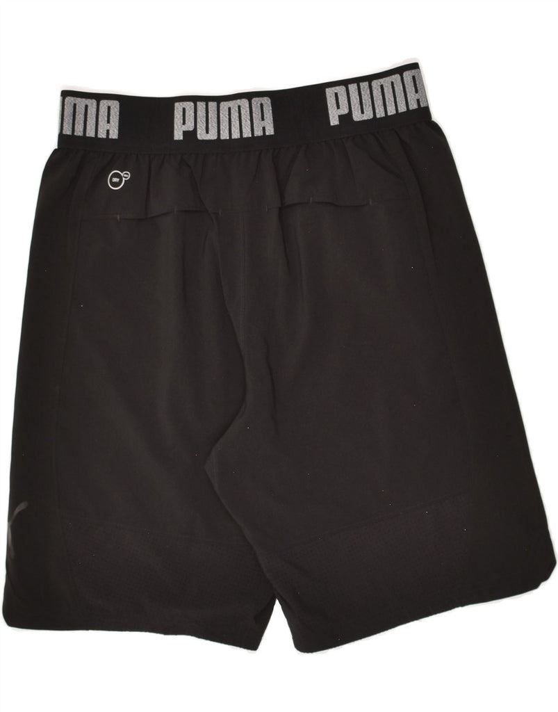 PUMA Mens Sport Shorts Small Black | Vintage Puma | Thrift | Second-Hand Puma | Used Clothing | Messina Hembry 