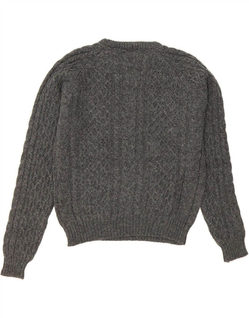 BROOKS BROTHERS Womens Crew Neck Jumper Sweater UK 14 Medium Grey Vintage Brooks Brothers and Second-Hand Brooks Brothers from Messina Hembry 