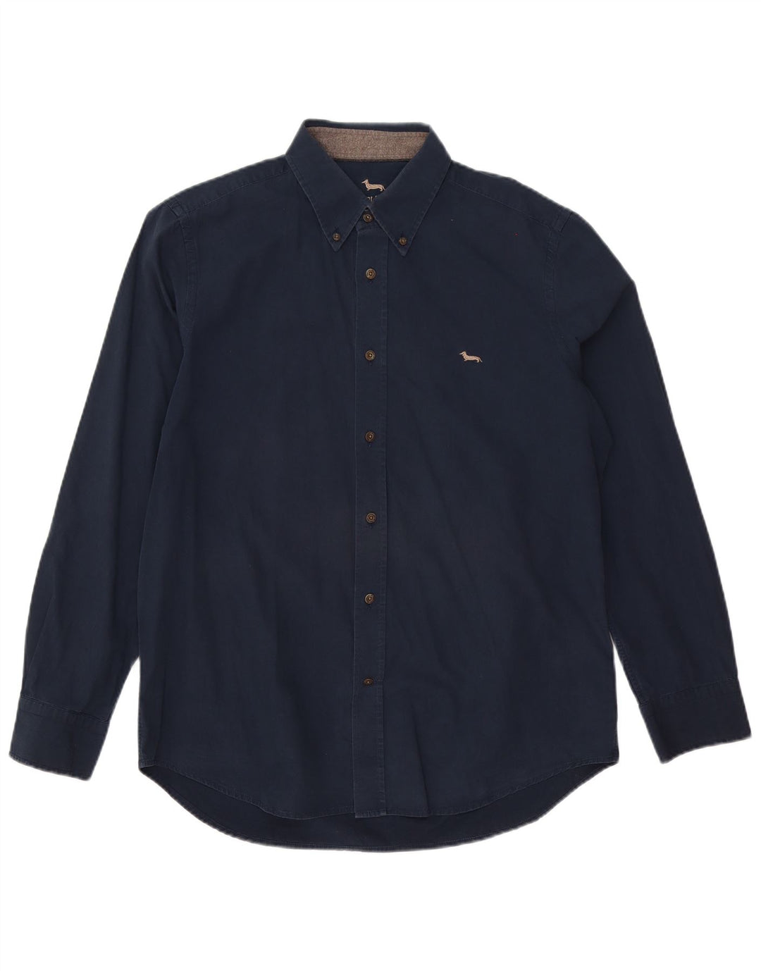 Harmont & Blaine Mens Regular Fit Shirt XL Navy Blue