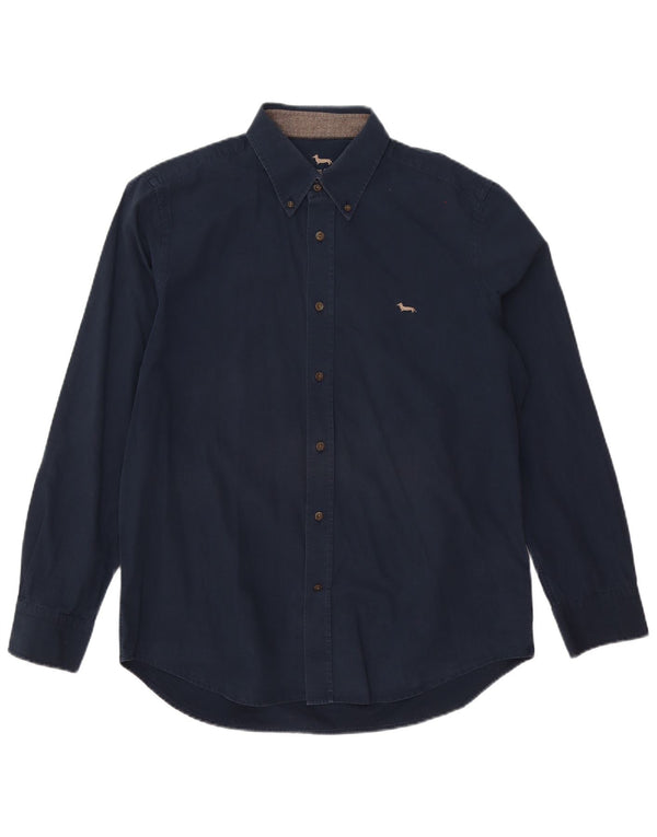 Harmont & Blaine Mens Regular Fit Shirt XL Navy Blue