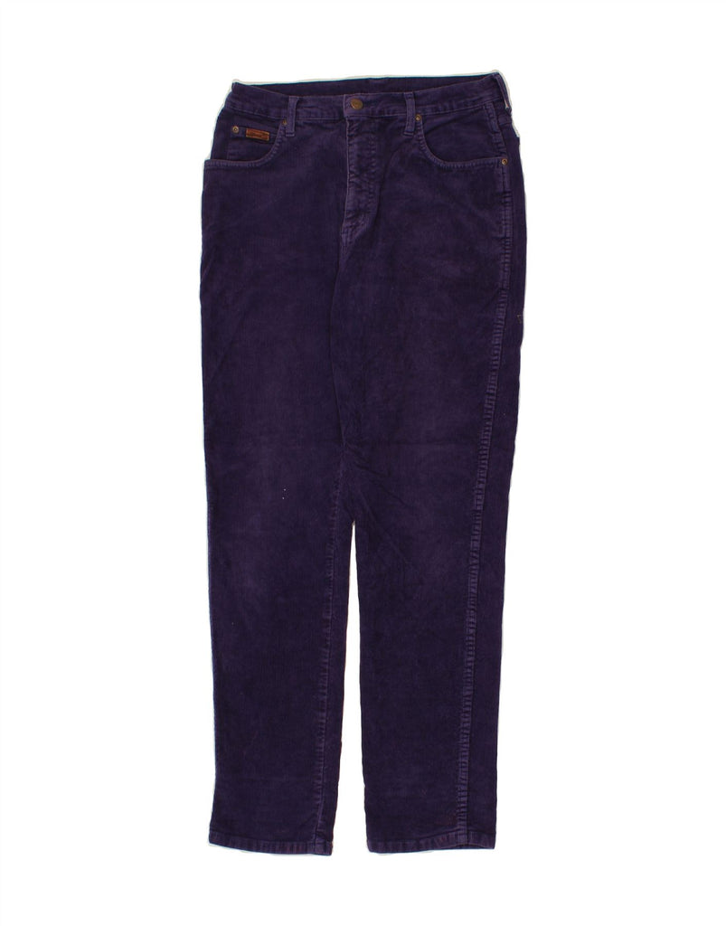 WRANGLER Womens Slim Corduroy Trousers W30 L29 Purple Vintage Wrangler and Second-Hand Wrangler from Messina Hembry 