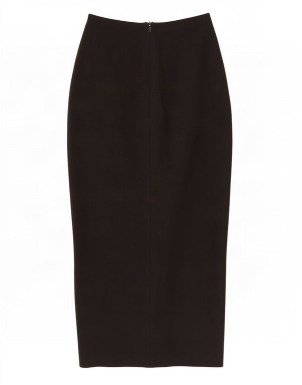 Zara Womens Maxi Skirt Medium W28 Black Cotton