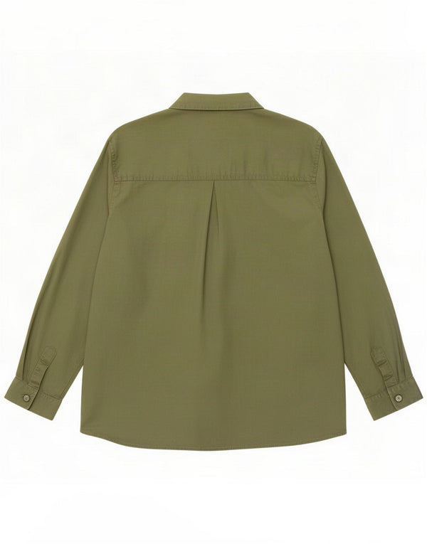 Zara Womens Shirt UK 14 Medium Khaki Lyocell