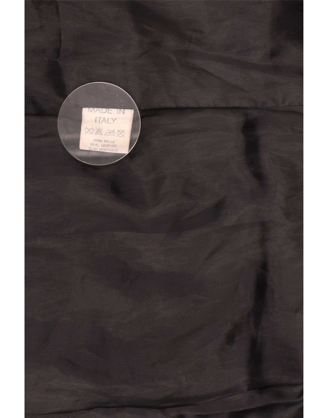 Vintage Womens Leather Coat UK 14 Medium Black