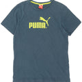 Puma Mens Graphic T-Shirt Top Medium Blue