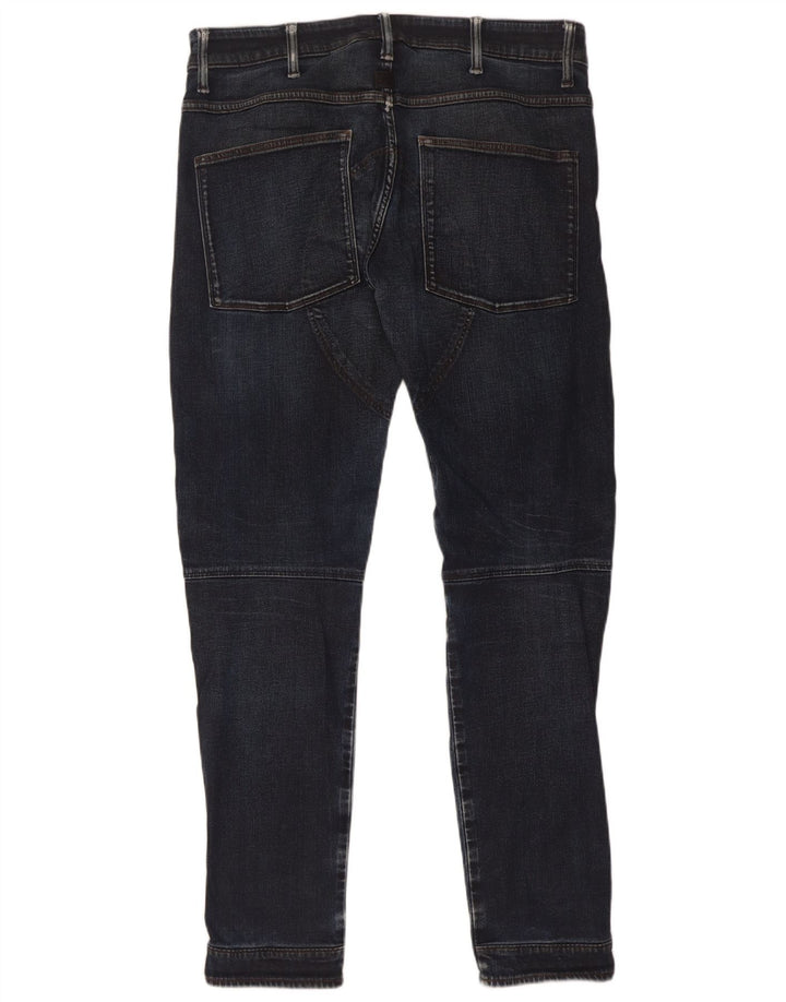 G-Star Mens Slim Jeans W34 L34 Navy Blue Cotton