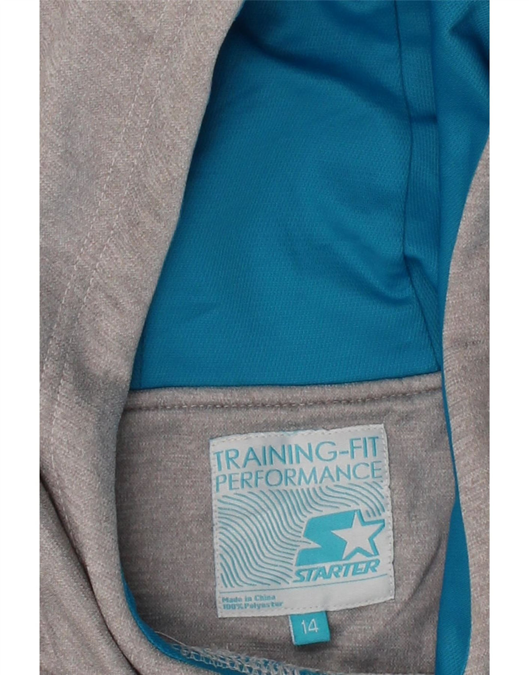 STARTER Girls Oversized Graphic Hoodie Jumper 13-14 Years Grey Polyester Vintage Starter and Second-Hand Starter from Messina Hembry 