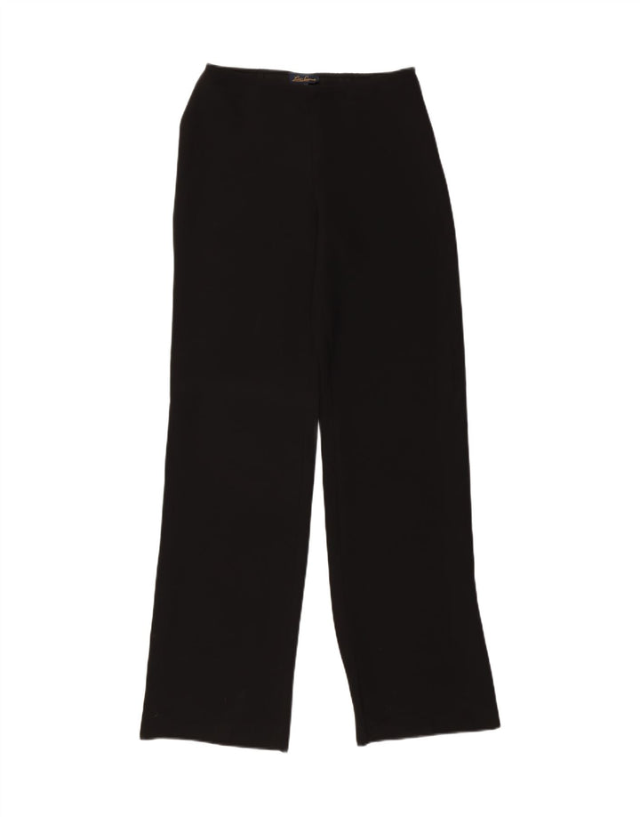 LUISA SPAGNOLI Womens Straight Casual Trousers IT 42 Medium W28 Black Vintage Luisa Spagnoli and Second-Hand Luisa Spagnoli from Messina Hembry 