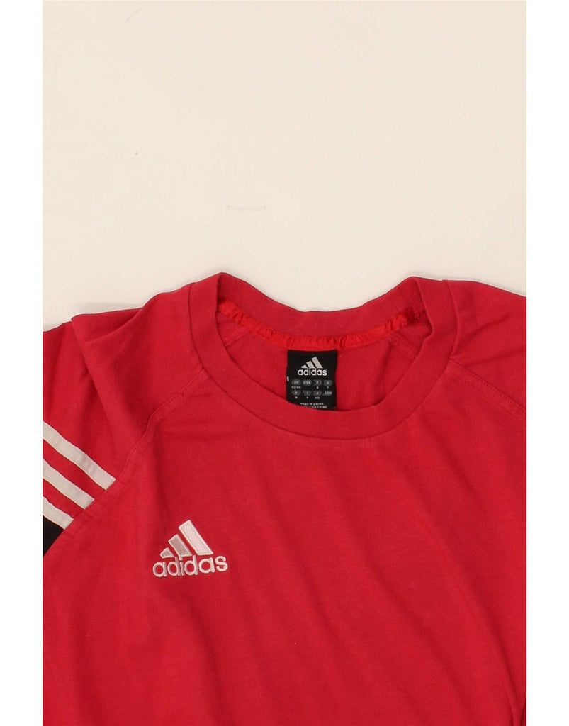 ADIDAS Mens Graphic T-Shirt Top UK 42/44 Large Red Cotton Vintage Adidas and Second-Hand Adidas from Messina Hembry 