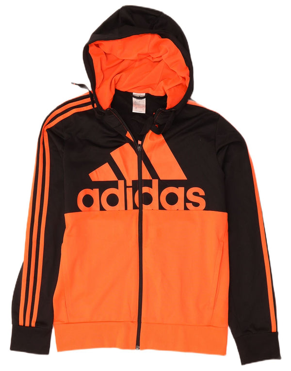 Adidas Mens Graphic Tracksuit Top Jacket UK 36/38 Small Black Colourblock
