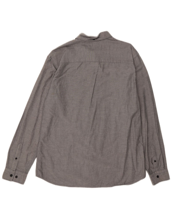 Jack & Jones Mens Slim Fit Shirt XL Grey Cotton