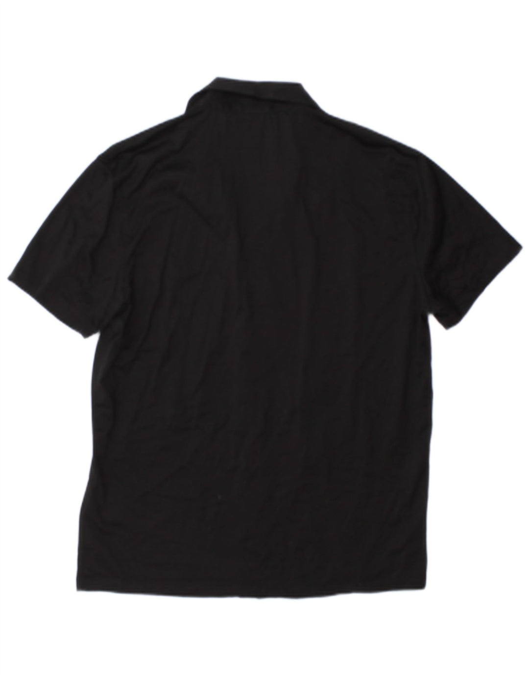 Reiss Mens Short Sleeve Shirt Large Black Cotton