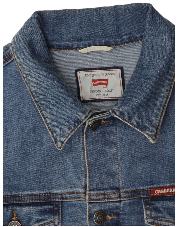 CARRERA Womens Denim Jacket UK 38 Medium Blue