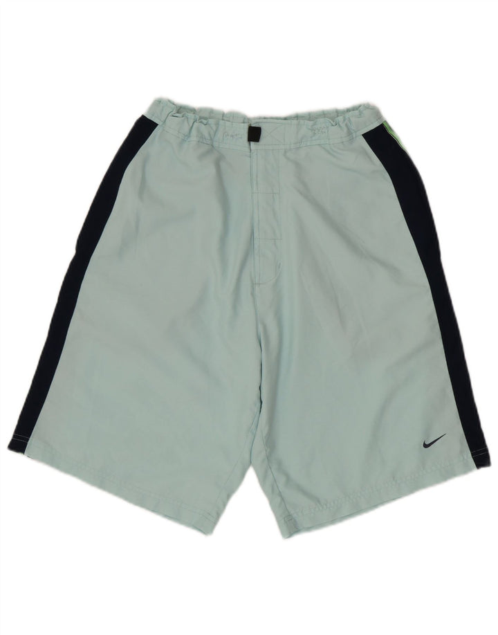 Nike Mens Swimming Shorts Small  Turquoise Colourblock Polyester