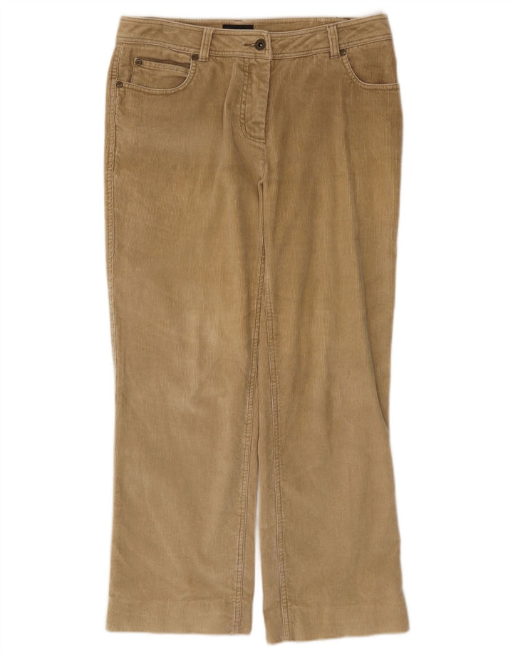 Sergio Tacchini Womens Bootcut Corduroy Trousers IT 42 Medium W32 L26 Beige