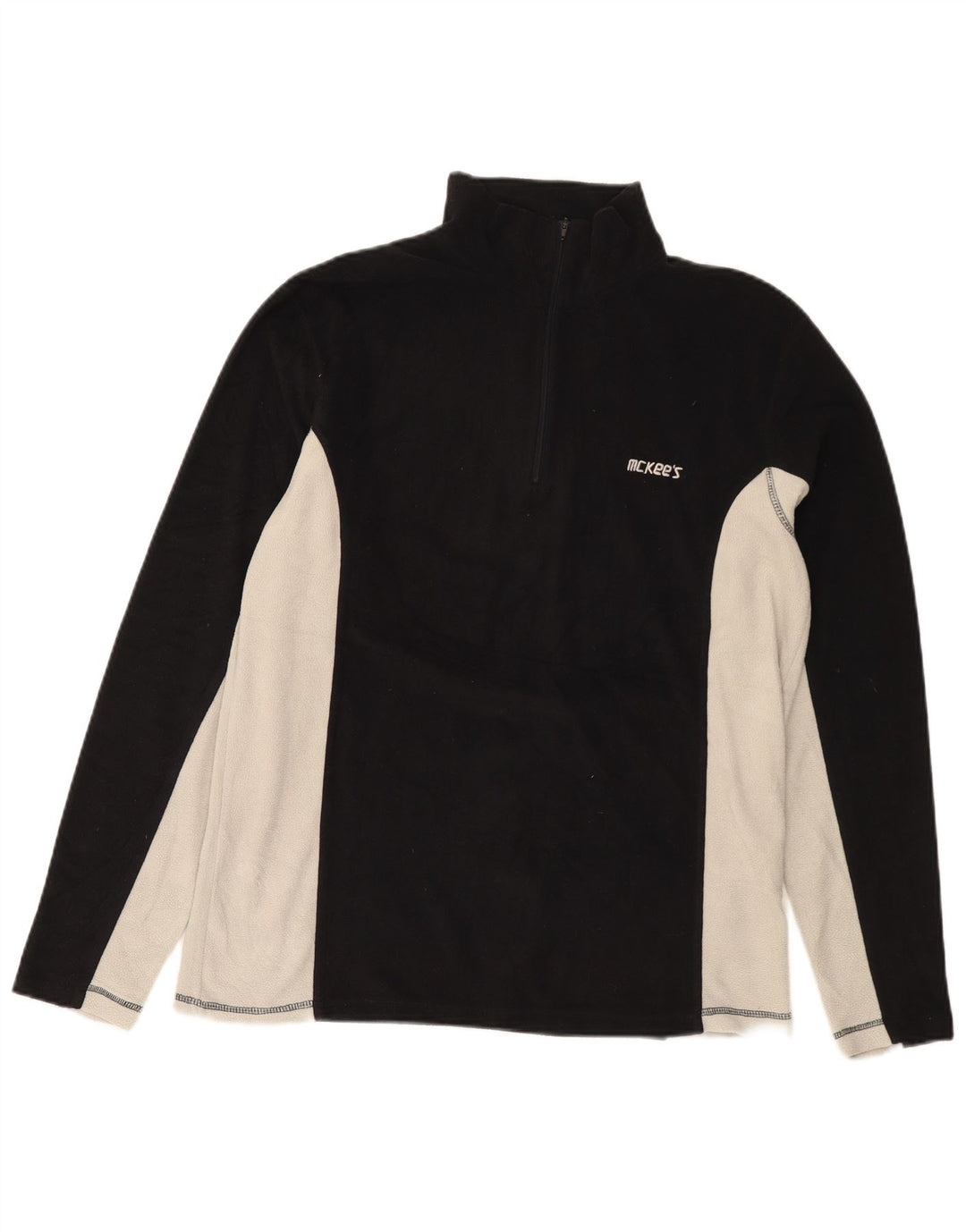 Mc Kees Womens Tracksuit Top Jacket UK 20 2XL Black Colourblock Polyester