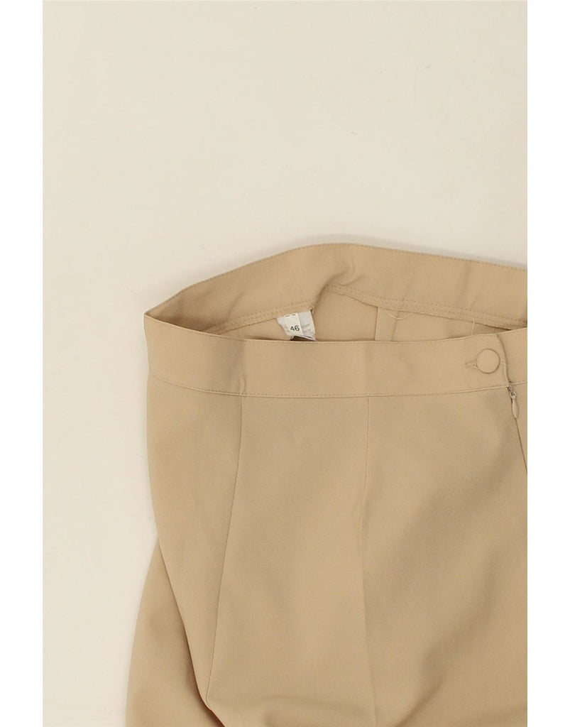 VINTAGE Womens High Waist Casual Trousers IT 46 Large W29 L29  Beige Vintage Vintage and Second-Hand Vintage from Messina Hembry 