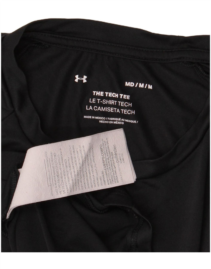 Under Armour Mens T-Shirt Top Medium Black Polyester